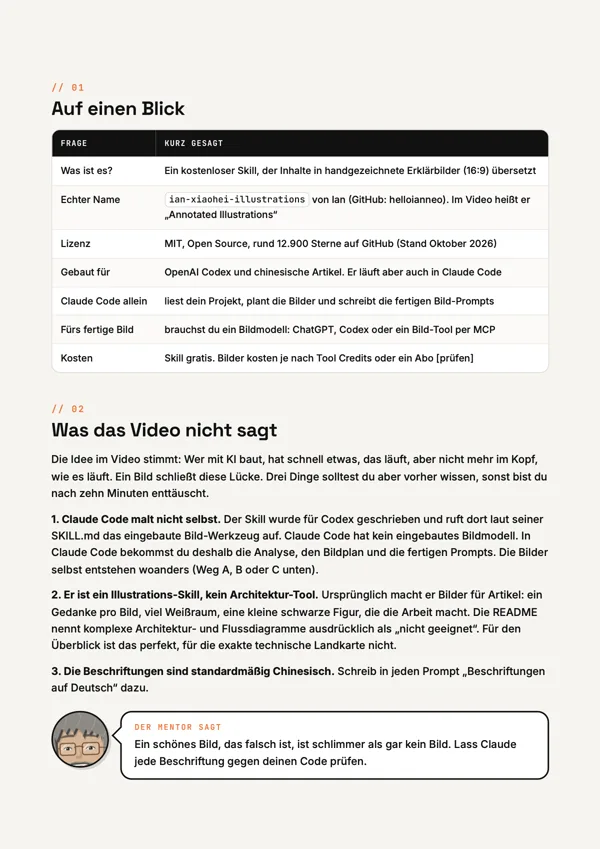 PDF page: at a glance and what the video leaves out.